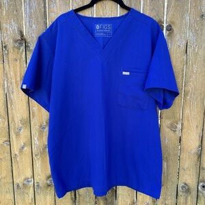 Figs Leon Three-Pocket Scrub Top Sz L